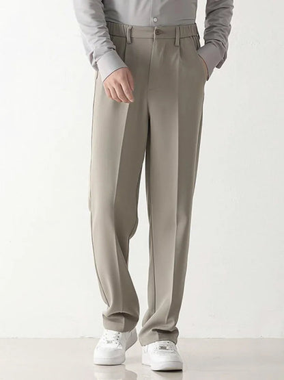 Georges | Pantaloni da Costume Casual – Tessuto Leggero e Finitura Classica 