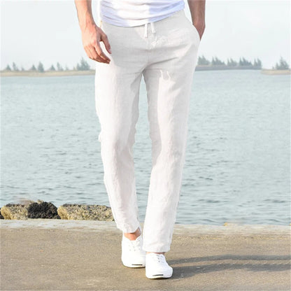 Walid | Pantalon Long Et Léger À Taille Élastique