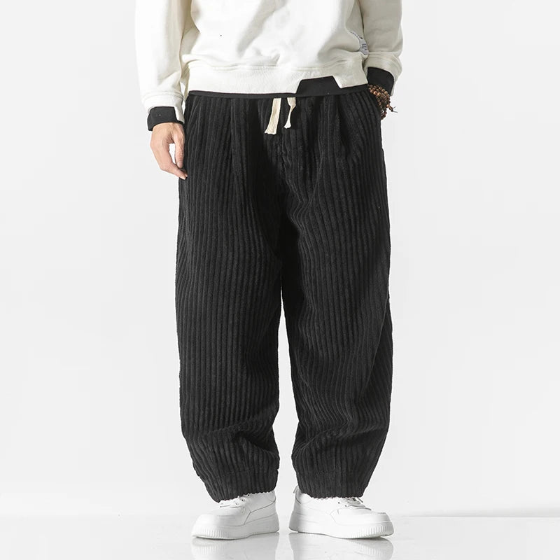 Théo | Pantalon Japonais En Tissu Côtelé