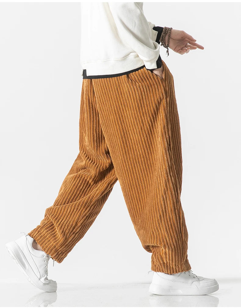 Théo | Pantalon Japonais En Tissu Côtelé