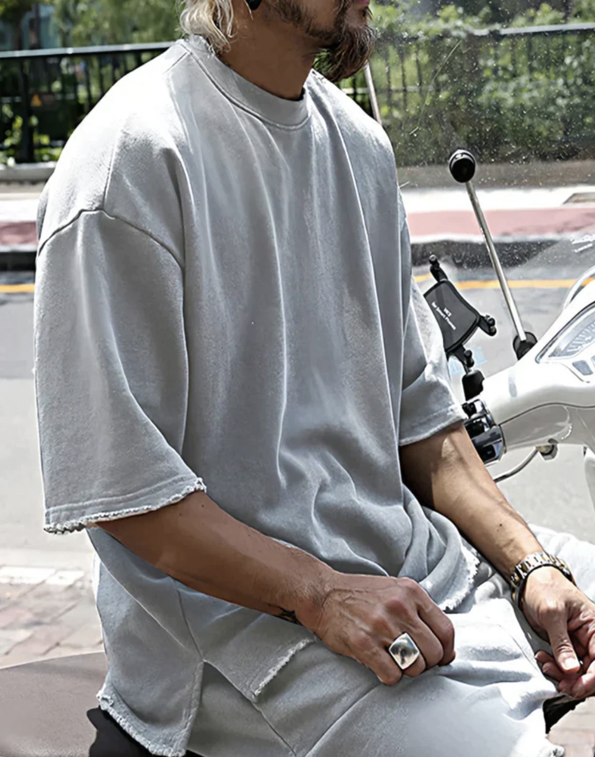 Adrien|Souprava oversized trička a šortek pro pohodlný a stylový vzhled 