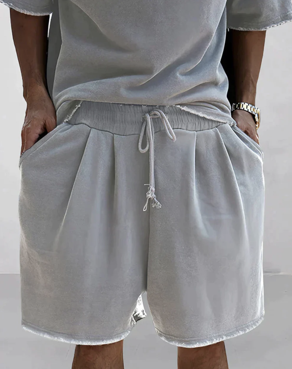 Adrien|Souprava oversized trička a šortek pro pohodlný a stylový vzhled 
