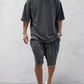 Adrien|Souprava oversized trička a šortek pro pohodlný a stylový vzhled 