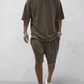 Adrien|Souprava oversized trička a šortek pro pohodlný a stylový vzhled 