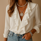 Honorine | Bluse mit Rüschen und femininem Ausschnitt 