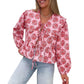 Nina | Bluse Elegant med Blomsterdesign 