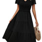 Sophie | Chic Bohemian Dress with Short Sleeves 